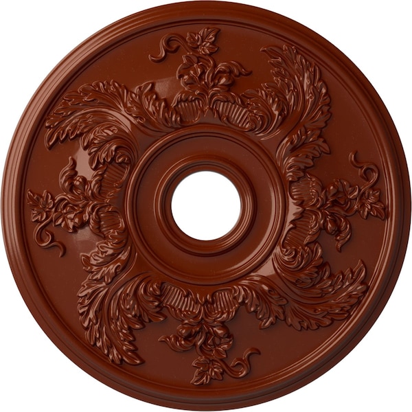 Ekena Millwork Acanthus Twist Ceiling Medallion (Canopies up to 8 3/8"), 23 5/8"OD x 4 5/8"ID x 1 7/8"P, Firebrick CM23ACFIF - main